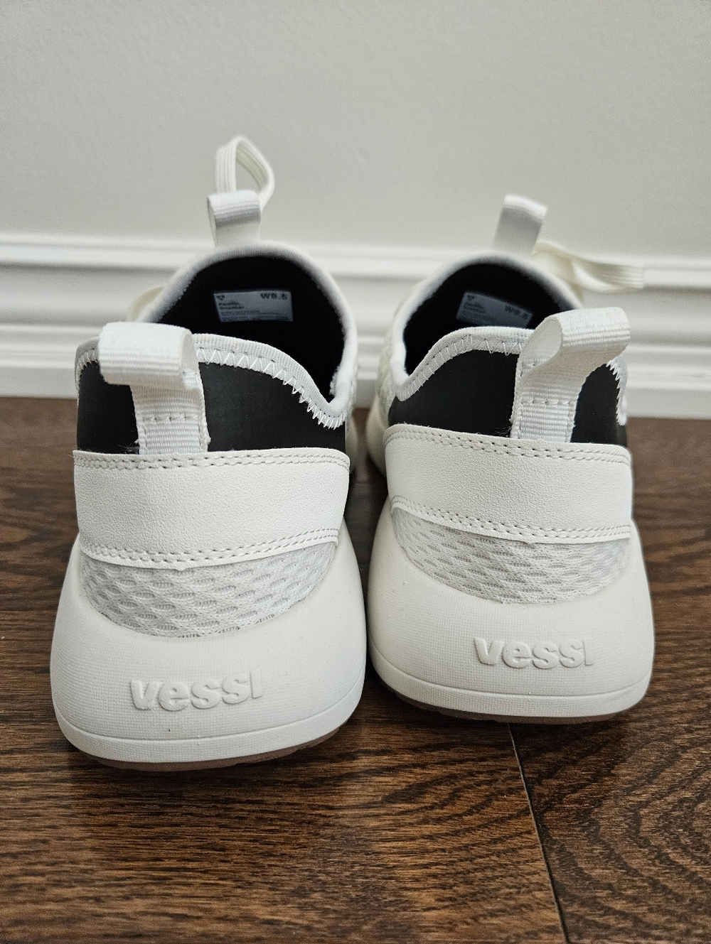 Vessi White & Black Low-Top Sneakers - Picture 5 of 11